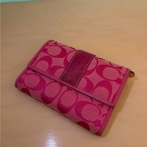 Coach Fuchsia Signature Wallet